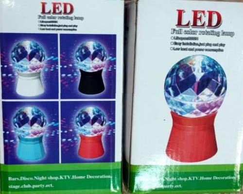 Светильник диско-лампа Full Color Rotating Lamp, красный