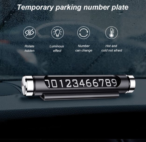 Парковочная карта Temporary Parking Card (Black)