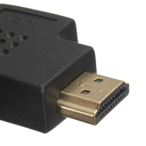 Переходник HDMI (F) - HDMI (M), правый угол